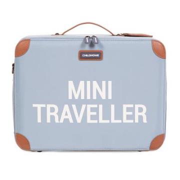Geamantan - Mini Traveller Kids Suitcase - Grey Off White