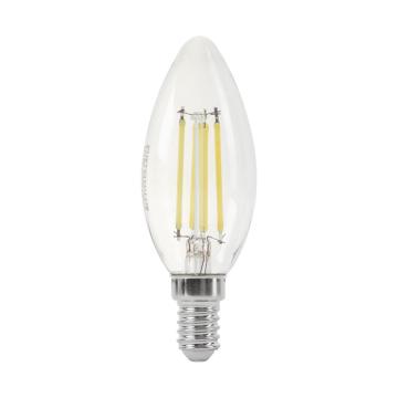 Bec LED lumanare C35 6W E14 - filament