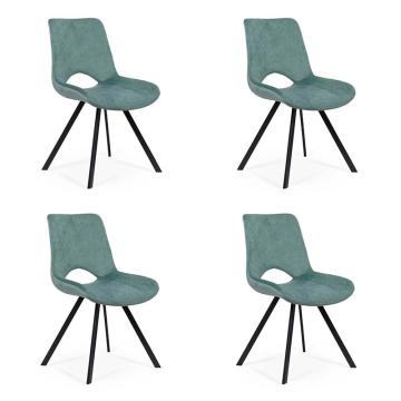 Set 4 scaune bucatarie-living BUC250 verde de la European Med Prod