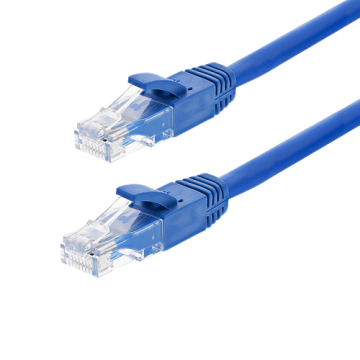 Patch cord Gigabit UTP cat6, LSZH, 0.25m, albastru - Asytech