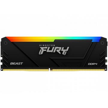 Memorie RAM Kingston Fury Beast RGB, 8GB DDR4, 2666MHz, CL16