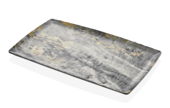 Platou melamina Raki Polari Marble, GN 1/3 32,5x17,6cm de la Kalina Textile SRL