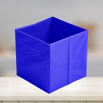 Cutie depozitare pliabila cub - albastru regal de la Plasma Trade Srl (happymax.ro)