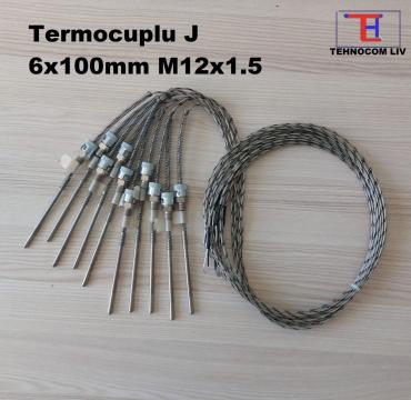 Sonda termocupla termocuplu J D6XL100mm de la Tehnocom Liv Rezistente Electrice, Etansari Mecanice