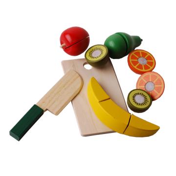 Joc Seturi fructe si legume din lemn pentru feliat, cu scai de la Teletim Srl