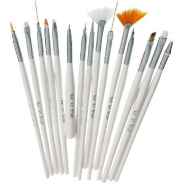 Set 15 pensule pentru acryl si gel UV - Fraulein38