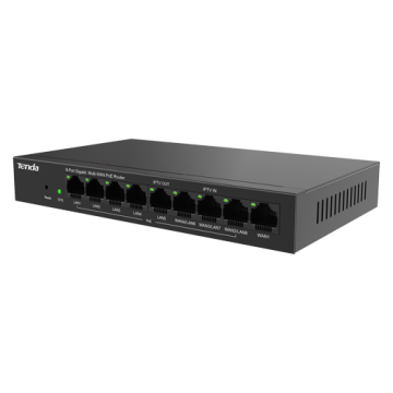 Router 8 porturi PoE+, 1 port WAN, Gigabit, Web Management