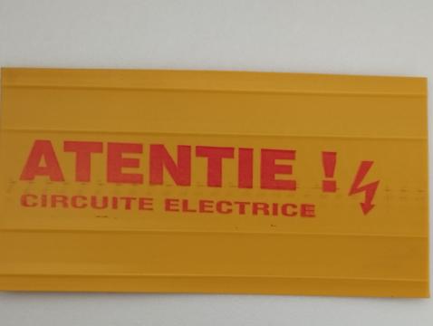 Placa protectie si avertizare cablu electric 400 x 200 mm