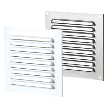 Grile ventilatie Metal bended grille MVMPO 100*200 s A white