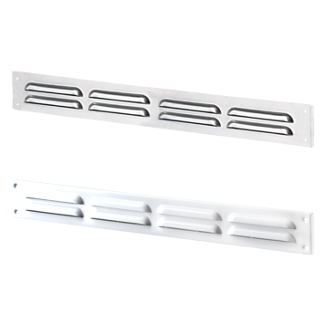 Grile ventilatie Metal bended grille MVMPO 380*40 s A white