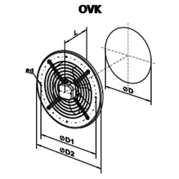 Ventilator axial OVK 4E 350 de la Ventdepot Srl