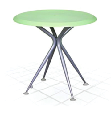 Masa rotunda gradina, terasa Safir culori verde, albastru de la Kalina Textile SRL