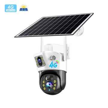 Camera supraveghere portabila V380 Pro cu panou solar 10W