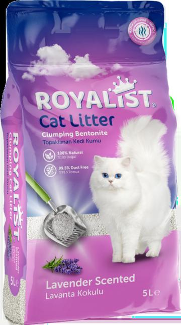 Asternut igienic pentru pisici cu lavanda 5 litri - Royalist