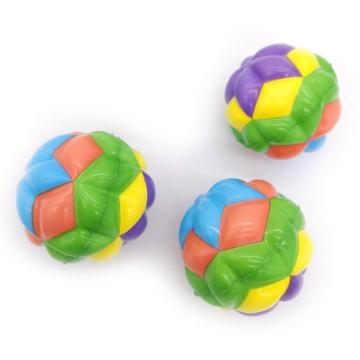 Set 3 mingi saltarete cu lumini, super ball, 6 cm