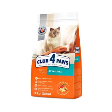 Hrana pisici Club 4 Paws Cat adult Sterilised 2kg de la Club4Paws Srl