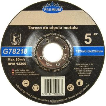 Disc de polizat inox 125x6x22 mm