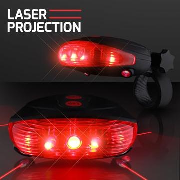Stop bicicleta cu proiectare laser pentru vizibilitate