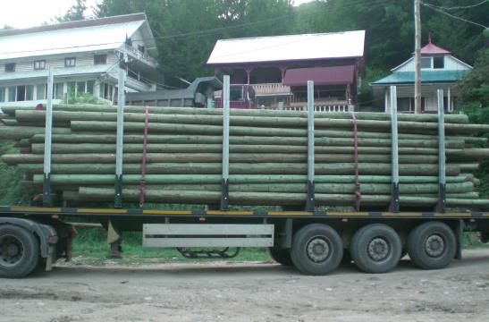 Stalp lemn impregant de la Miamar Service Srl