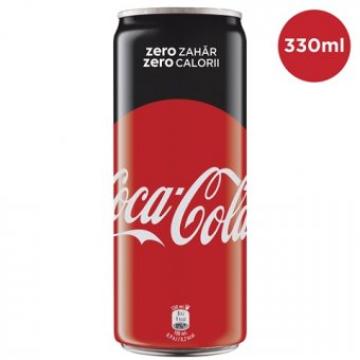 Bautura carbogazoasa Coca Cola Zero Doza 0.33l SGR