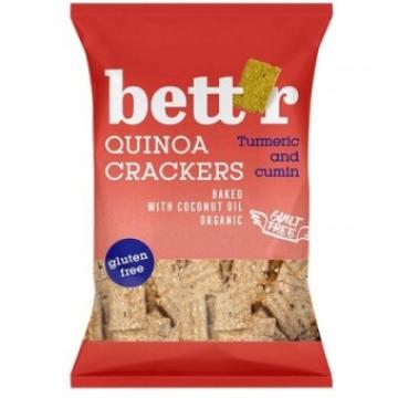 Crackers cu quinoa si turmeric fara gluten eco 100g Bettr de la Supermarket Pentru Tine Srl