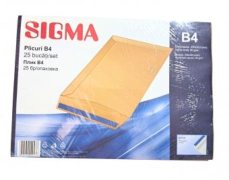 Plicuri B4 Sigma, hartie kraft, 25bucati/set de la Supermarket Pentru Tine Srl