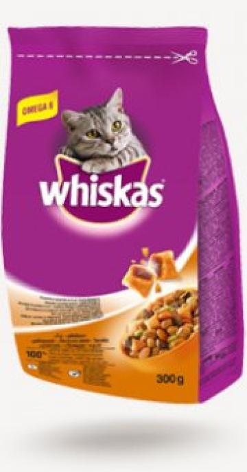 Hrana uscata pisici Whiskas Dry 300g Pui&Ficat de la Supermarket Pentru Tine Srl