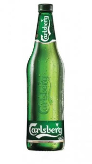 Bere Carlsberg sticla nereturnabila 0.66l, Alc.5.2% SGR