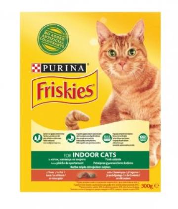 Hrana uscata pisici Friskies Indoor 300g