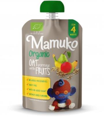 Porridge de ovaz cu fructe bio 100g Mamuko de la Supermarket Pentru Tine Srl