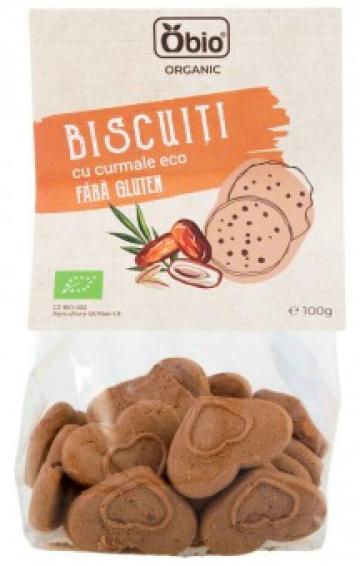 Biscuiti cu curmale fara gluten bio 100g Obio