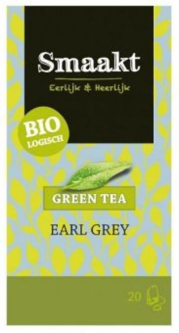 Ceai verde Earl Grey bio 20 plicuri Smaakt de la Supermarket Pentru Tine Srl