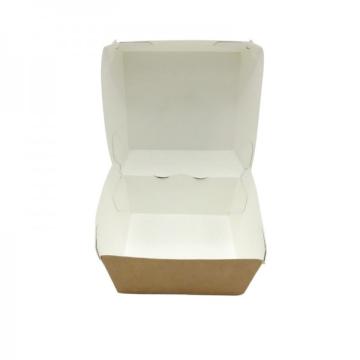 Cutii de burger, carton natur, 15x15x8cm (800buc) de la Practic Online Packaging Srl