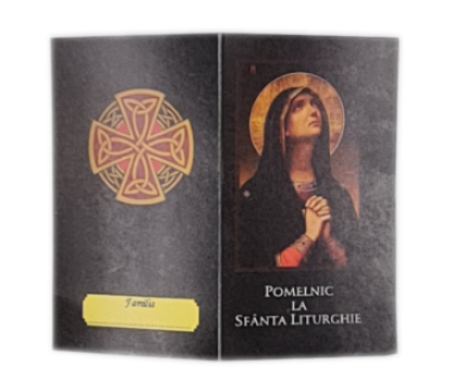 Carte, Pomelnic la sfanta liturghie cu maica domnului de la Sorana Prodcom Srl