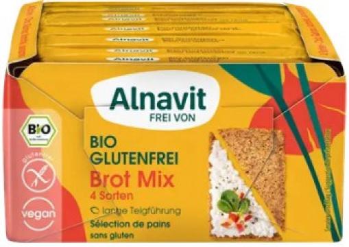 Cutie cu 4 tipuri de paine fara gluten, bio, 500g Alnavit de la Supermarket Pentru Tine Srl