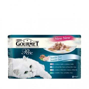 Hrana pisici Gourmet Perle 4x85g Marin