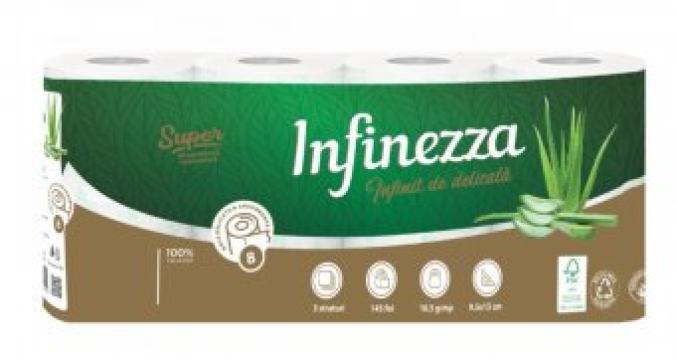 Hartie igienica aloe vera Infinezza, 3str., 8 buc/set de la Supermarket Pentru Tine Srl