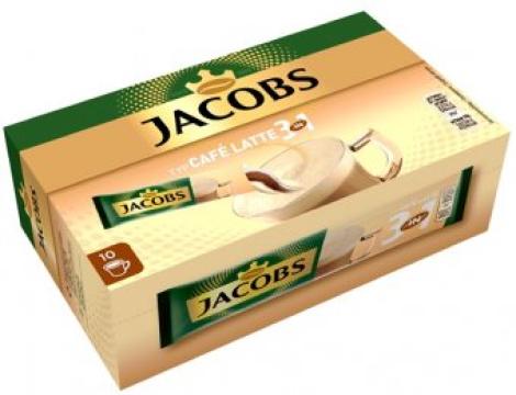 Cafea instant Jacobs 3in1Cafe Latte 12.5g 10buc/cutie de la Supermarket Pentru Tine Srl