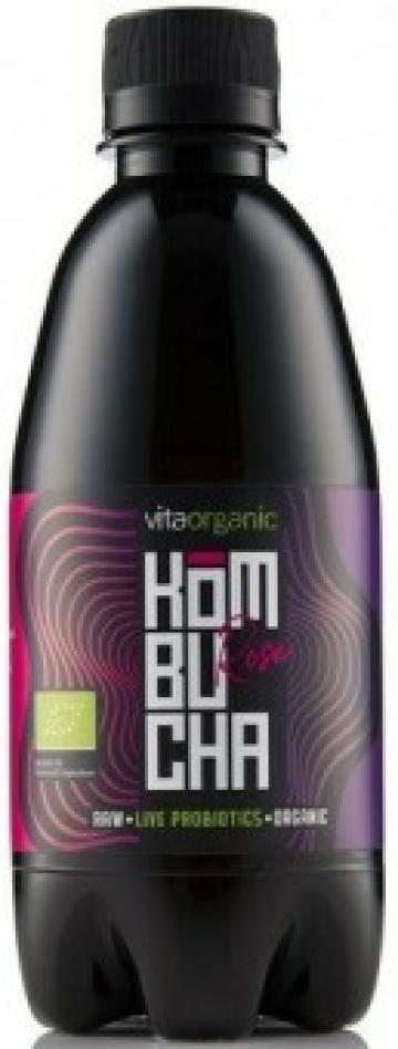 Bautura Kombucha cu trandafiri bio 330 ml Vita Organic de la Supermarket Pentru Tine Srl