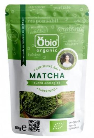 Ceai verde eco Matcha 60g Obio de la Supermarket Pentru Tine Srl