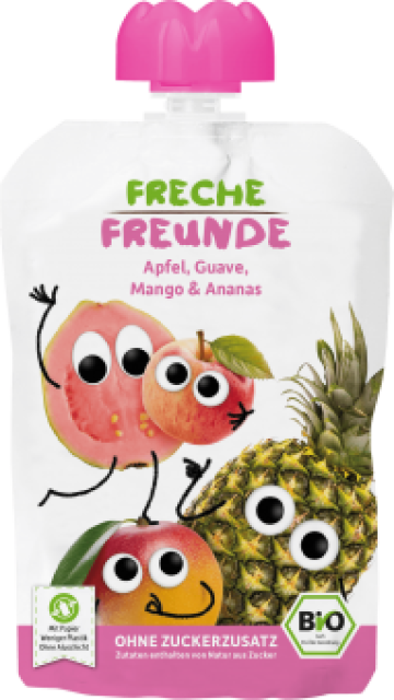 Piure de mere, guava, mango si ananas eco 100g Erdbar de la Supermarket Pentru Tine Srl