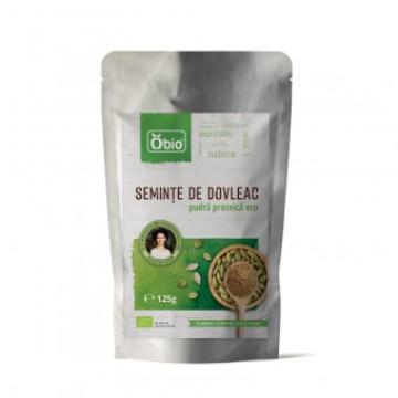 Pudra proteica din seminte de dovleac eco 125g Obio de la Supermarket Pentru Tine Srl