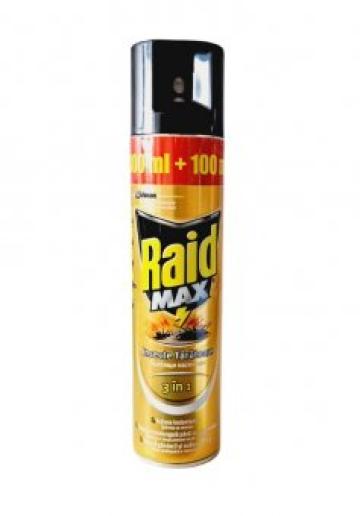 Spray insecte taratoare 3 in 1 Raid Max, 400ml de la Supermarket Pentru Tine Srl