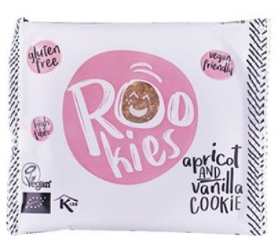 Cookie cu caise si vanilie bio Rookies - 40g