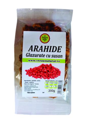 Arahide glazurate cu susan 200 gr, Natural Seeds Product