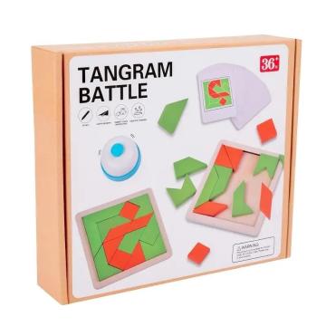 Joc Tangram de logica si concentrare, din lemn de la Saralma Shop Srl
