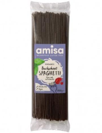 Spaghetti din hrisca integrala eco 500g Amisa