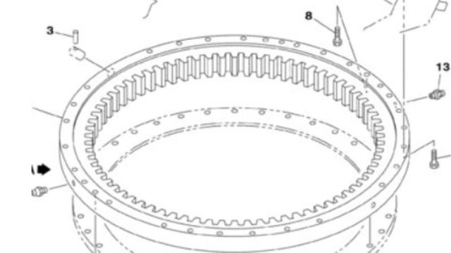 Coroana de rotire excavator Case CX 240