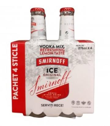 Vodca Smirnoff Vodka Mixt 275mlX4, Alc. 4%