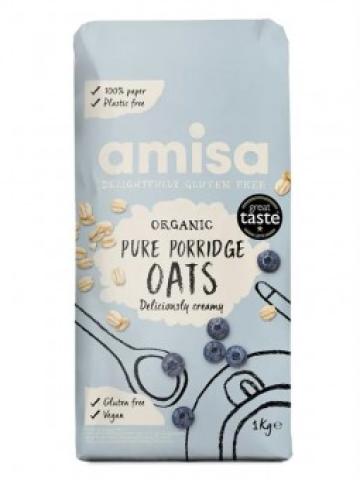 Porridge din ovaz fara gluten, bio, 1 kg, Amisa